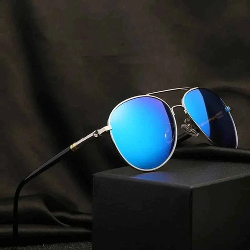 Classic Pilot Sunglasses - UV400 Metal Designer Eyewear