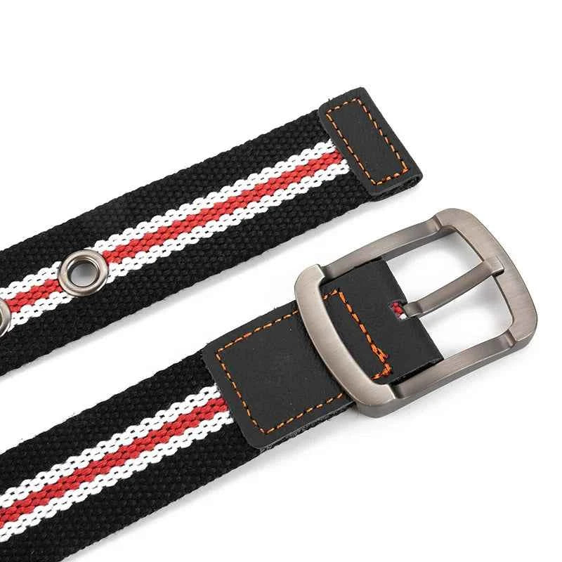 Durable Canvas Tactical Belt - Premium Outdoor Casual Strap
