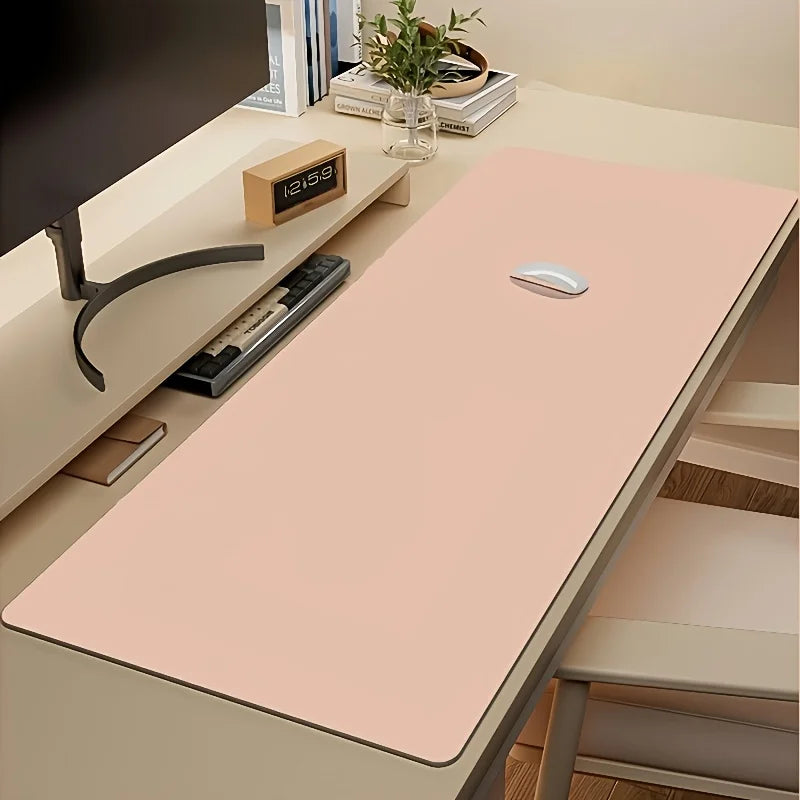 Premium Large Faux Leather Desk Pad - Non-Slip & Waterproof