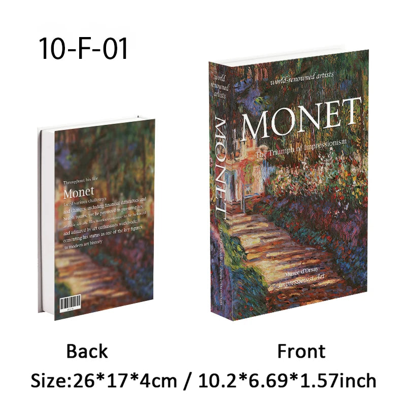 Elegant Luxury Decorative Books - Van Gogh Monet Picasso Series