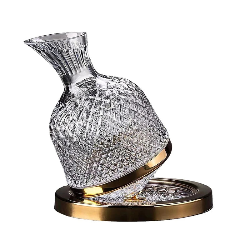 Premium Crystal Glass 360 Rotating Wine Decanter - 1500ml