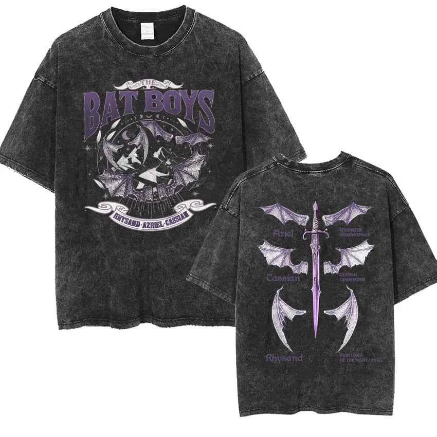 Vintage Night Court Oversized T-Shirt - Premium Graphic Tee