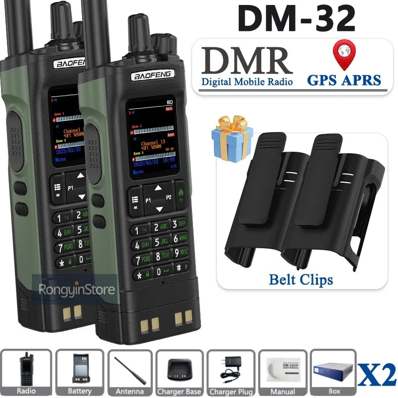 Professional Digital Walkie Talkie - 10W Dual Band DMR Radio