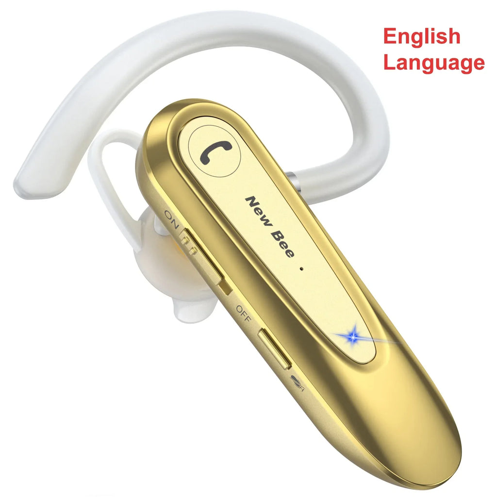 Premium Bluetooth 5.0 Headset with Dual Mic CVC8.0 Noise Reduction