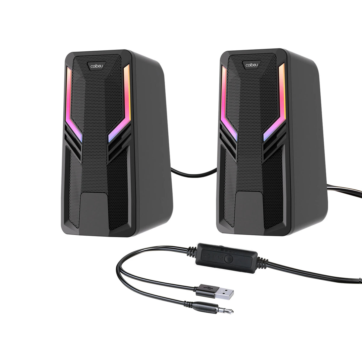Premium RGB PC Soundbar - Immersive Desktop Audio & Lighting
