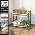 Premium Countertop Dish Drying Rack with Utensil & Spice Holder
