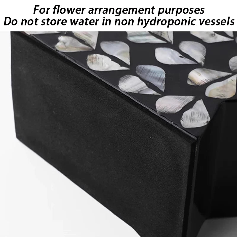 Premium Modern Aesthetic Vase - Hand-Painted Wood Centerpiece
