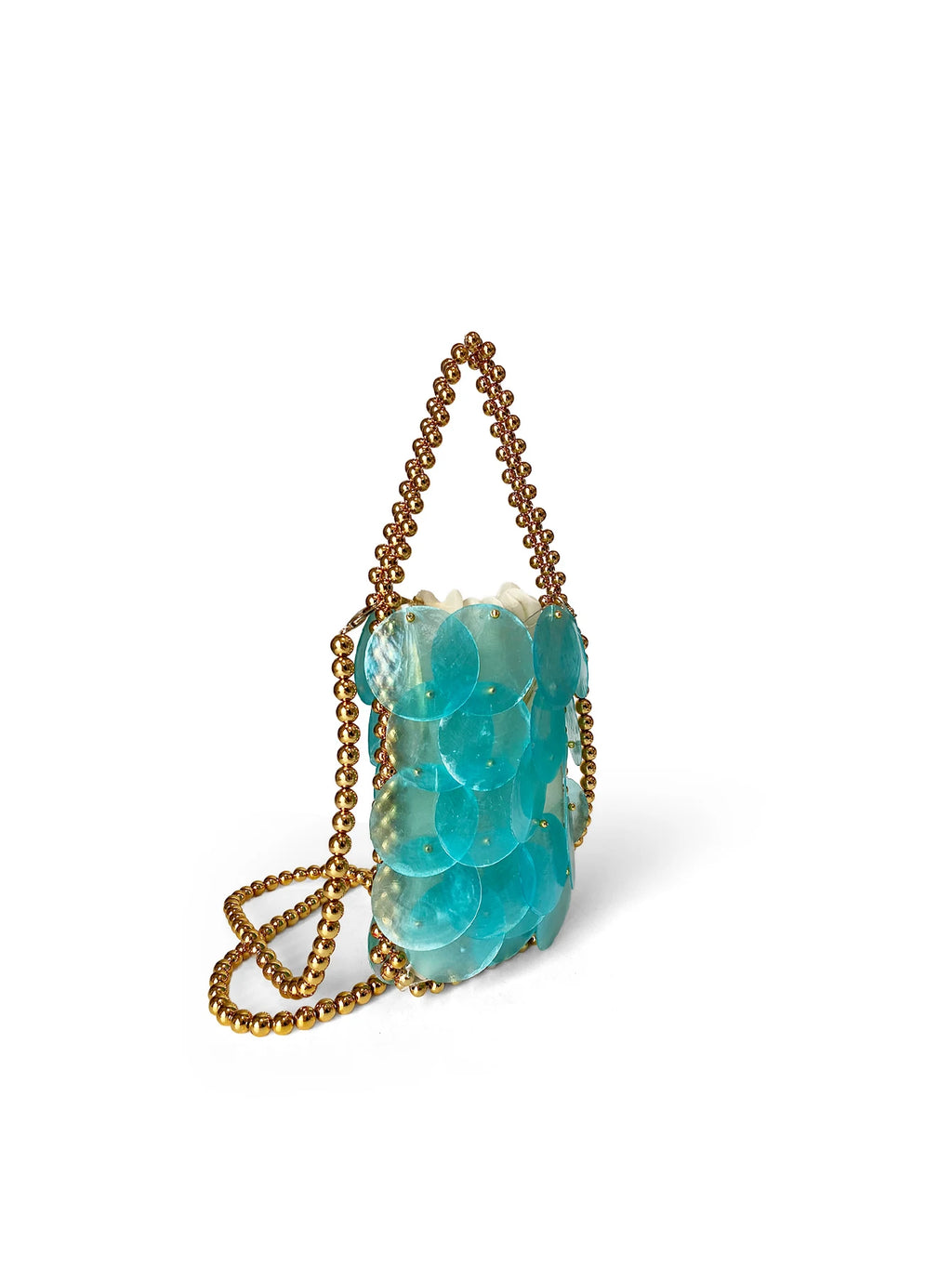 Elegant Sparkle Bead Bag - Handmade Mermaid Princess Design