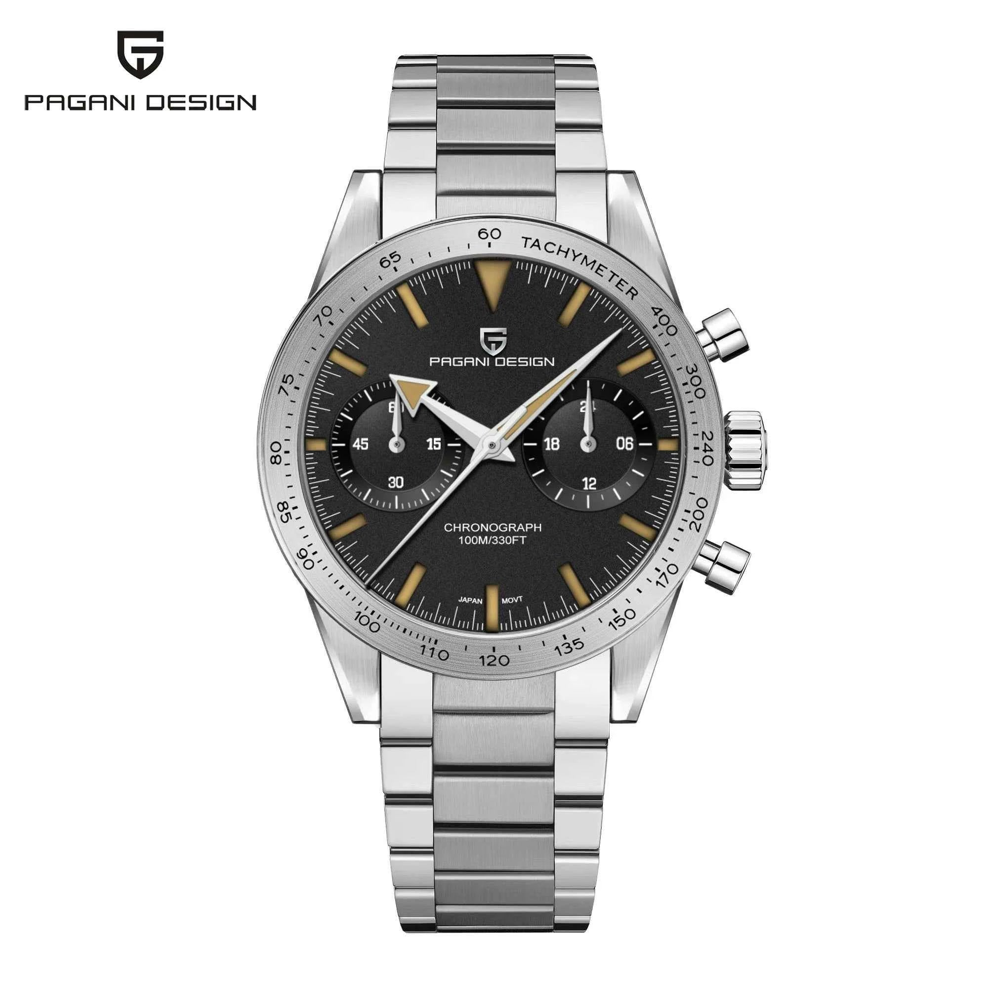 Luxury Men's Quartz Watch - Chronograph Sapphire