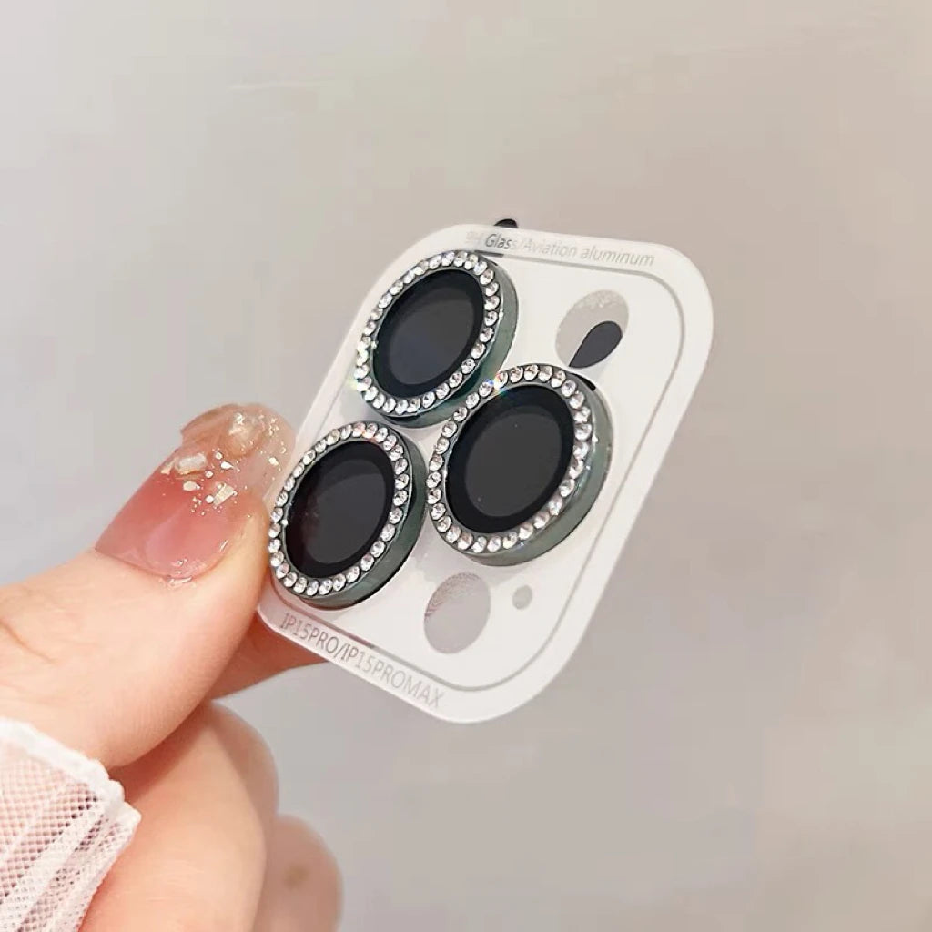 Luxury Diamond Camera Protector for iPhone - Glitter Lens Cap