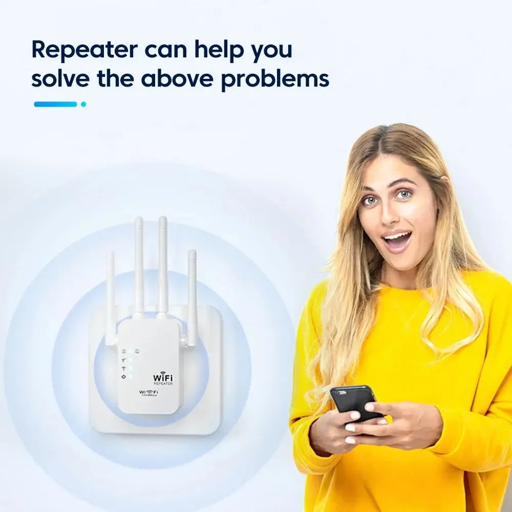 High-Speed WiFi Range Extender - 300Mbps Signal Booster