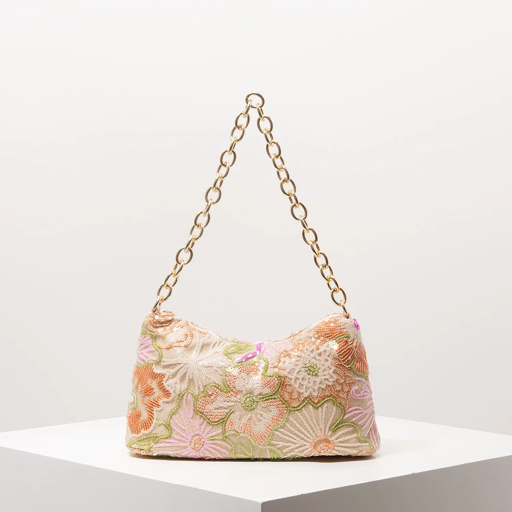 Elegant Embroidered Sequin Bag