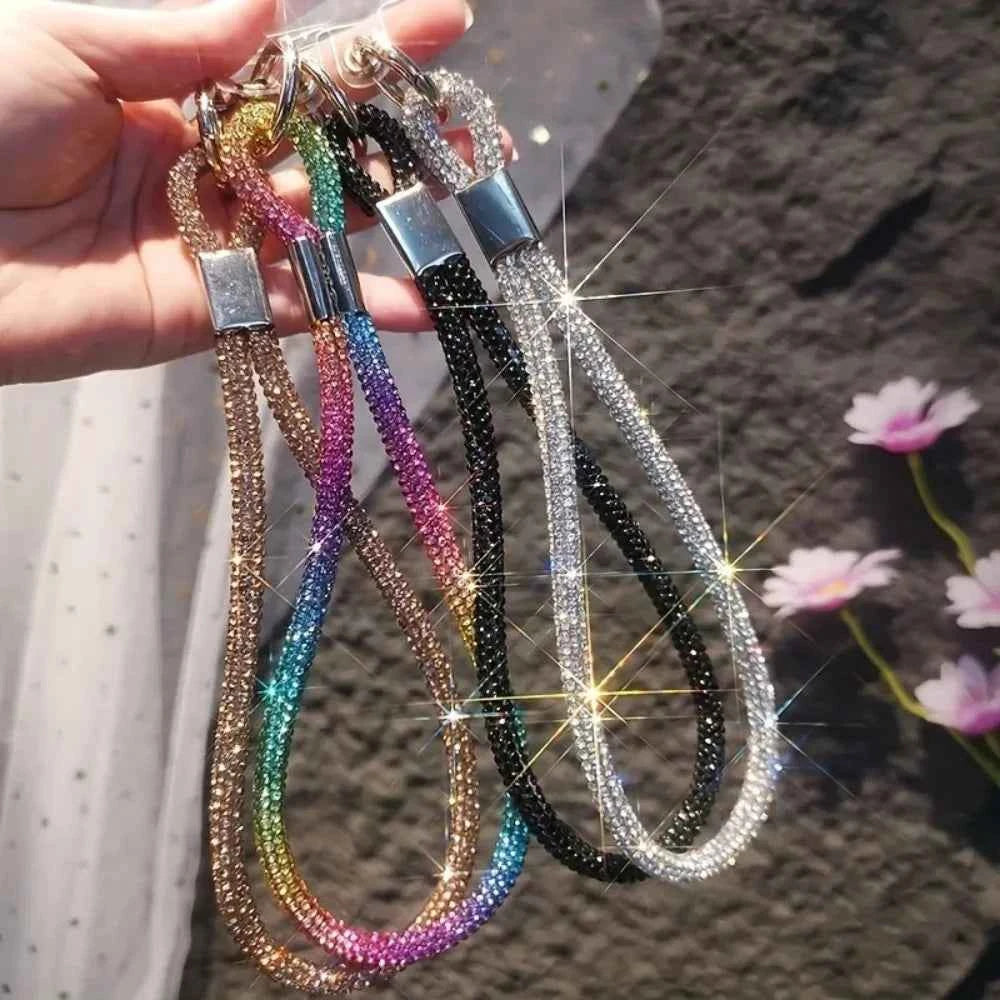 Luxury Crystal Phone Lanyard - Glitter Rhinestone Wrist Strap