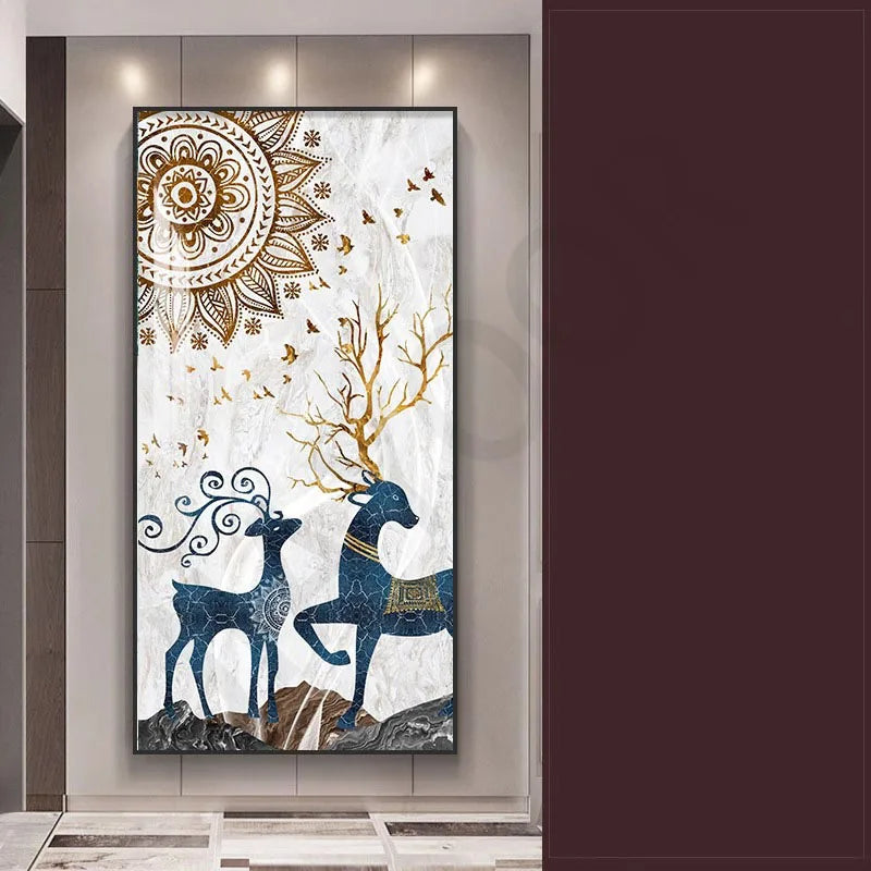 Luxury European LED Wall Painting - Illuminated Art Decor