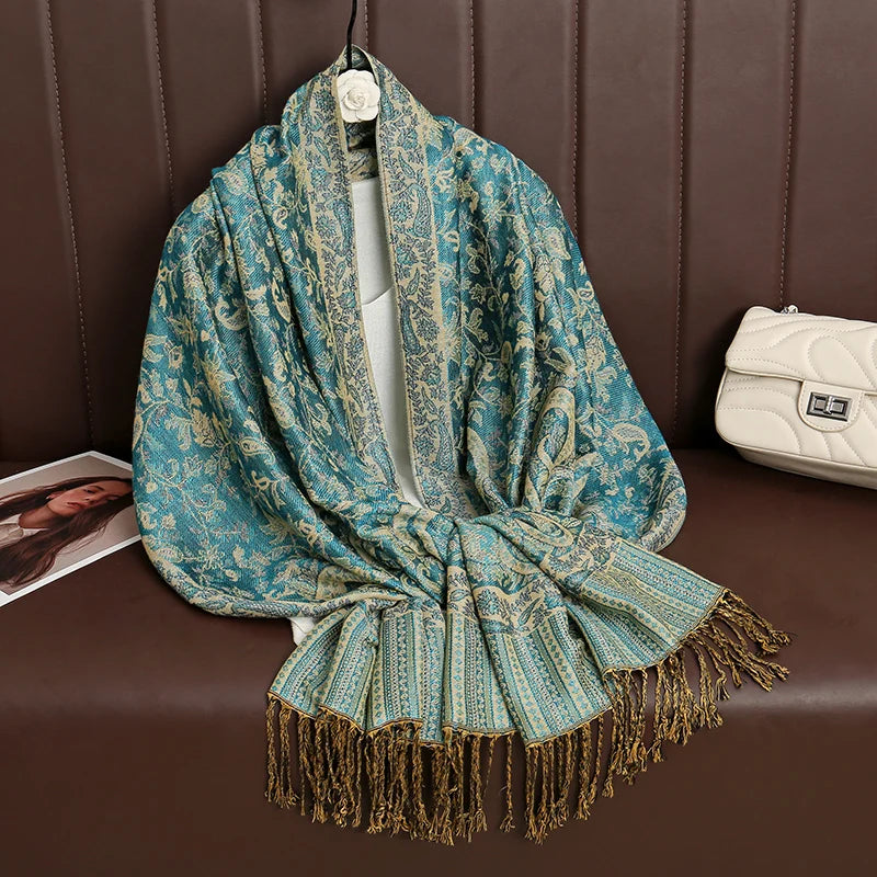 Luxury Cashmere Pashmina Shawl - Elegant Winter Wrap
