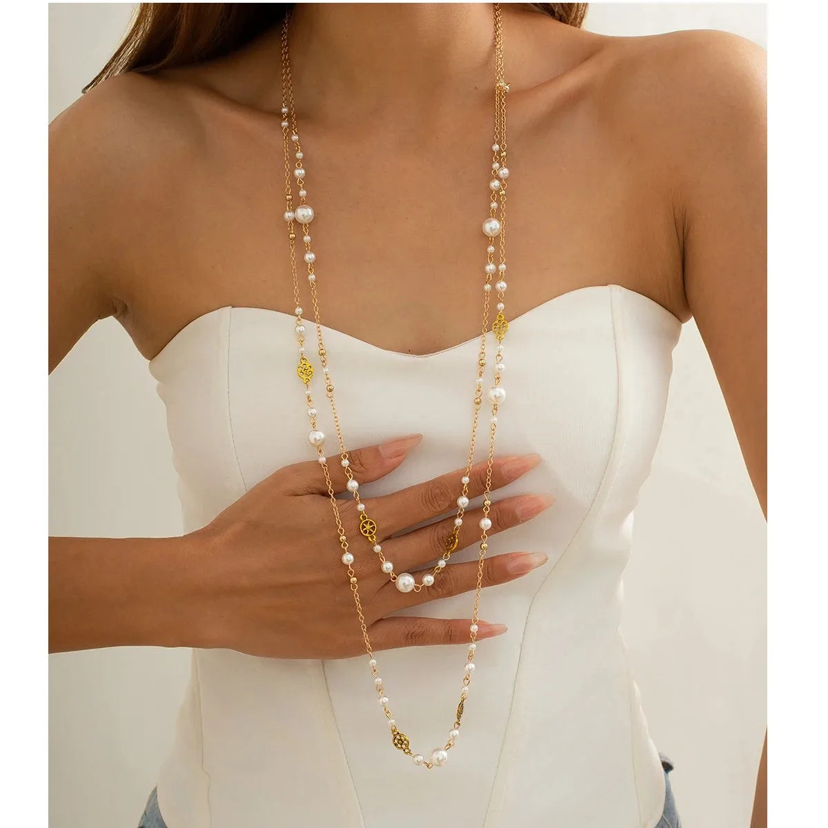 Luxury Rhinestone Cross Necklace - Vintage Y2K Party Jewelry