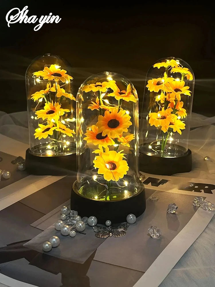 Elegant Eternal Sunflower Gift - Timeless Plastic Bloom