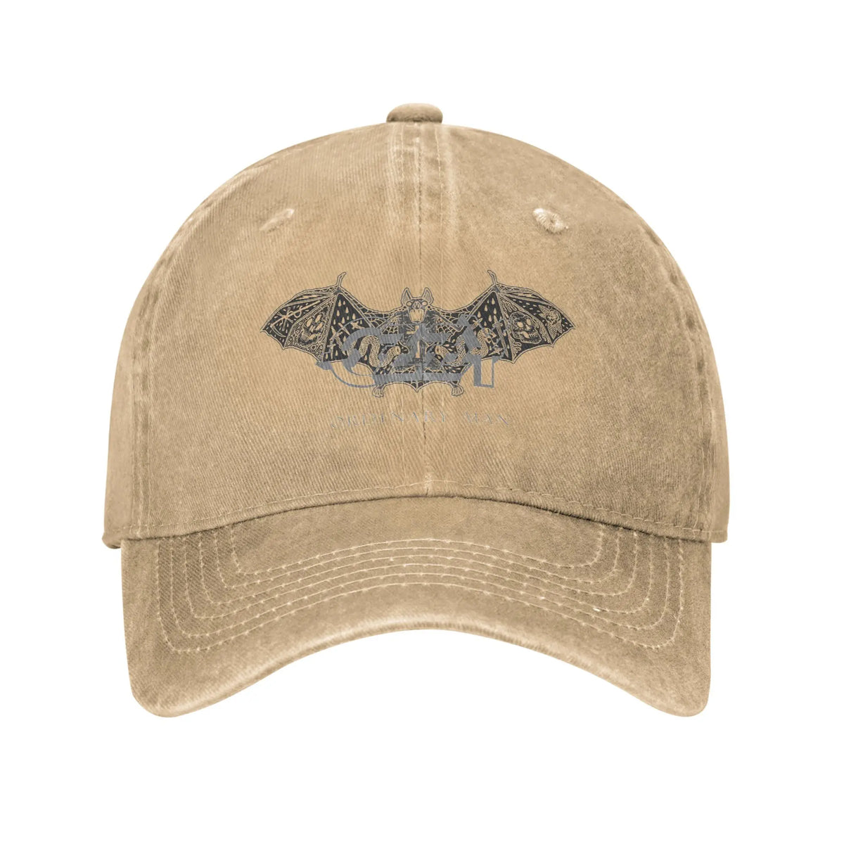Premium Distressed Denim Baseball Cap - Vintage Music Snapback