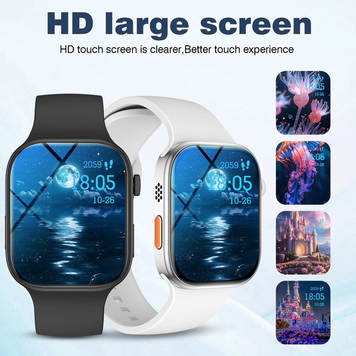 Smart Watch with 2.02-Inch HD Display - Premium Fitness Tracker