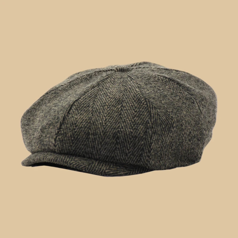 Male Plus Size Ivy Hat Big Head Man Spring Summer and Autumn Newsboy Cap Wool Beret Caps Winter Felt Flat Caps 55-58cm 59-60cm - Tulique