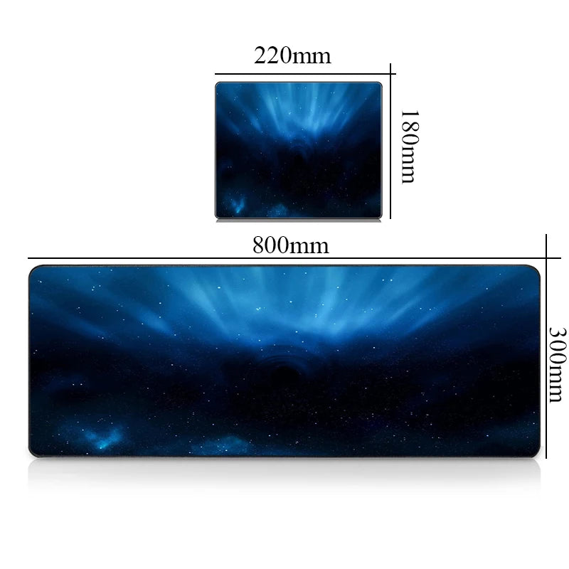 Premium Gaming Desk Mat - Large Mousepad with Galaxy Design