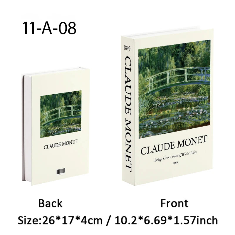 Elegant Luxury Decorative Books - Van Gogh Monet Picasso Series