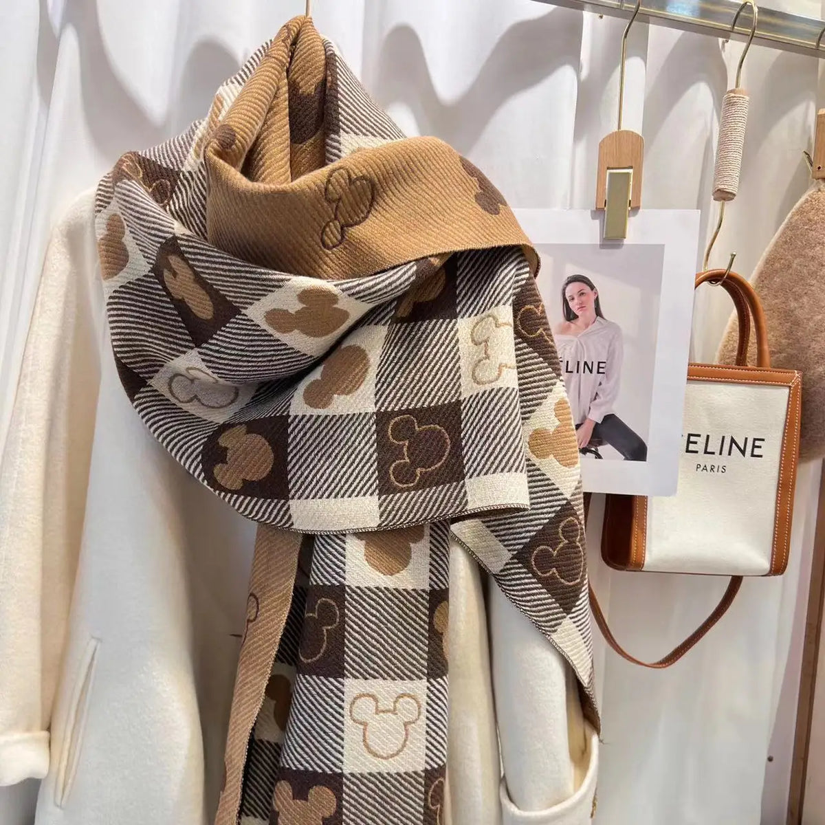Luxury Winter Cashmere Scarf - Warm Pashmina & Long Tassels