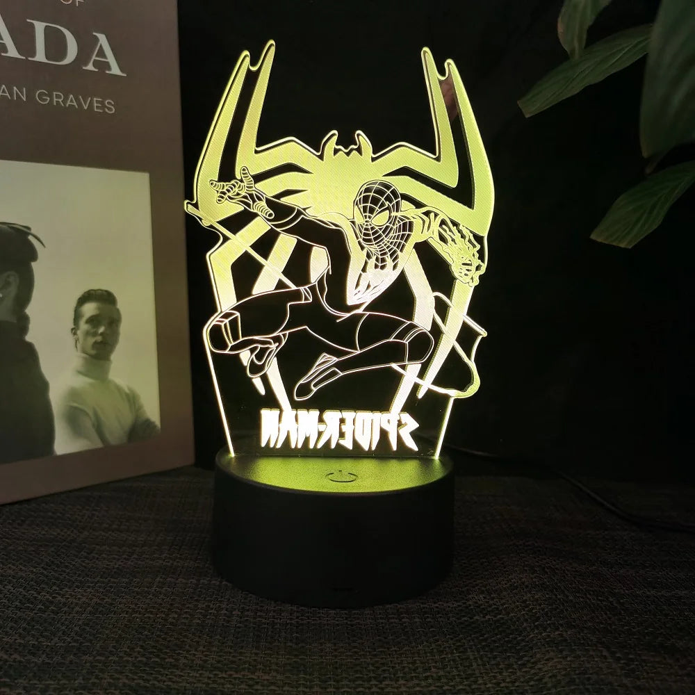 Marvel Iron Man 3D Acrylic Night Light - 16 Colors Remote