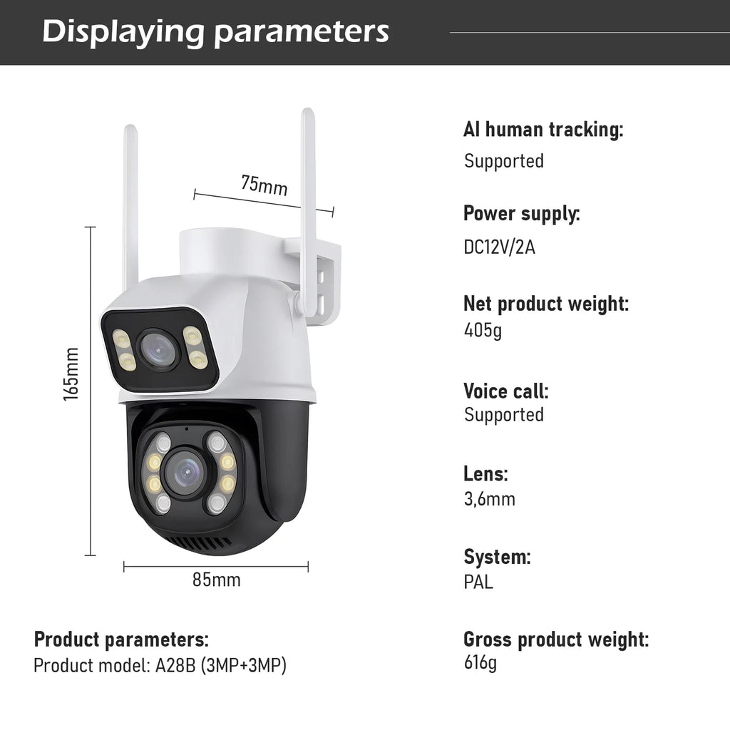 Professional Outdoor WiFi Security Camera - Waterproof Surveillance