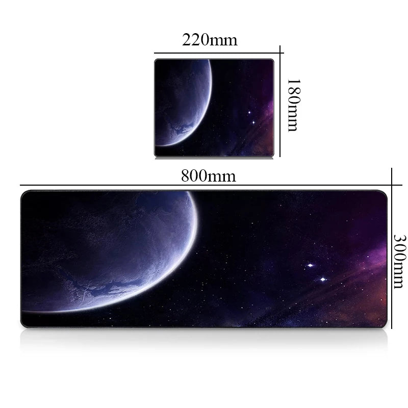 Premium Gaming Desk Mat - Large Mousepad with Galaxy Design