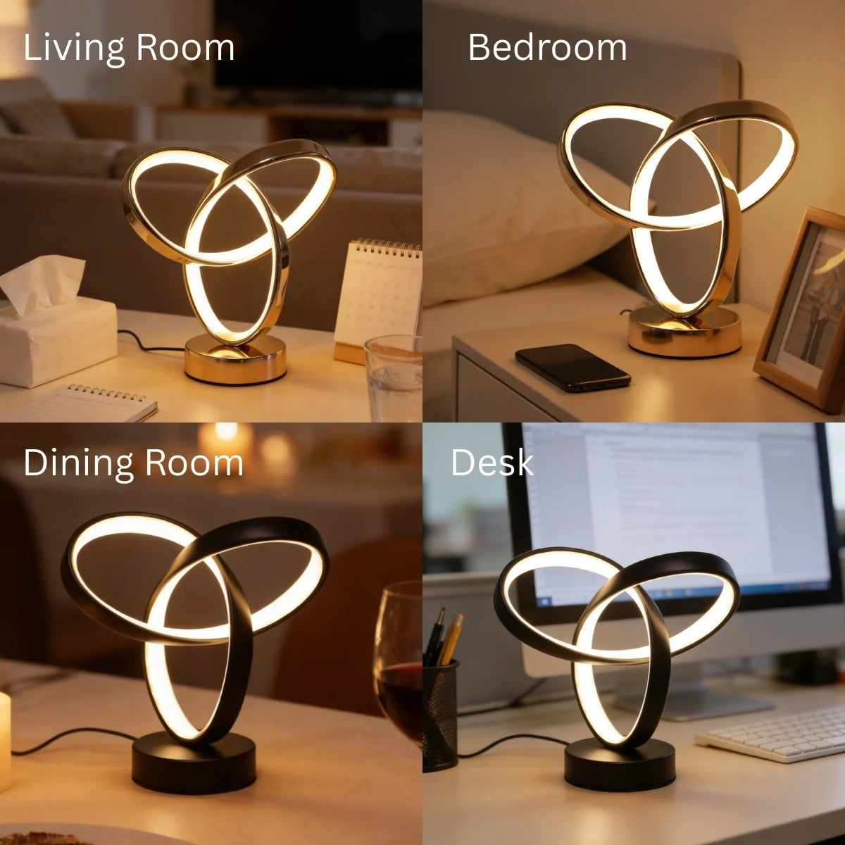 Premium USB Dimmable LED Lamp - Modern Office & Bedroom Lighting