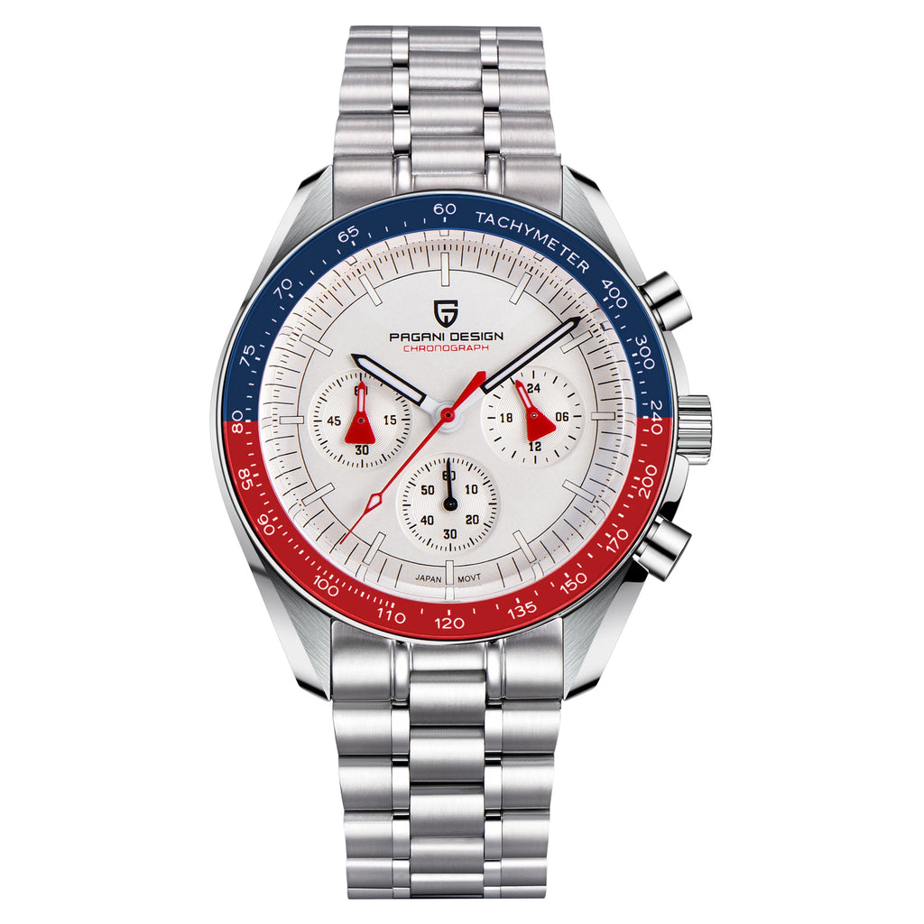 Luxury Men's Quartz Watch - Chronograph Sapphire Crystal