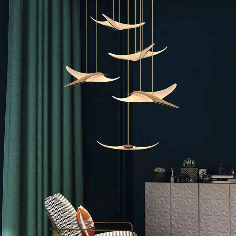 Luxury Modern Acrylic LED Chandelier - Elegant Villa Lighting