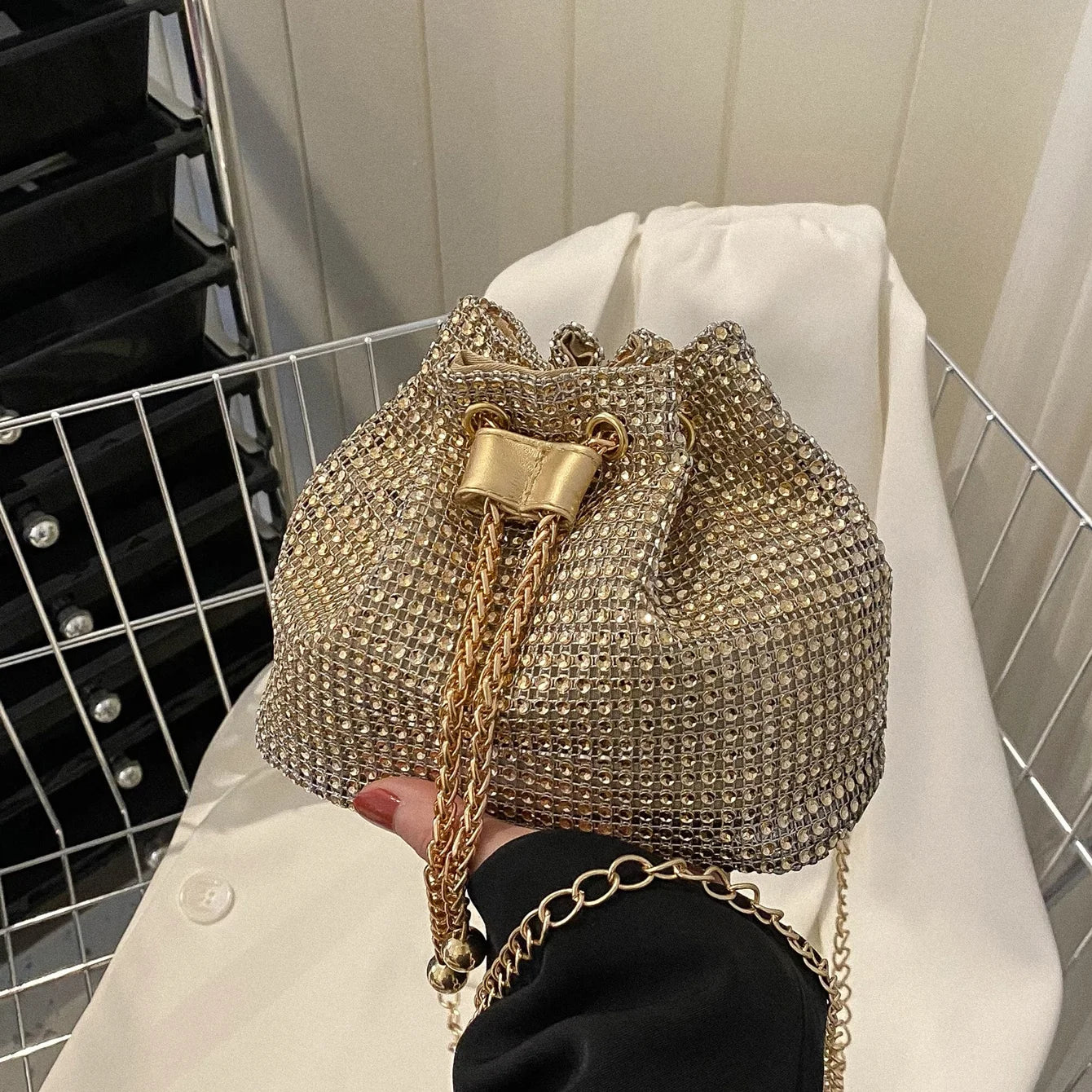 Elegant Rhinestone Crossbody Bag - Sparkle & Shine