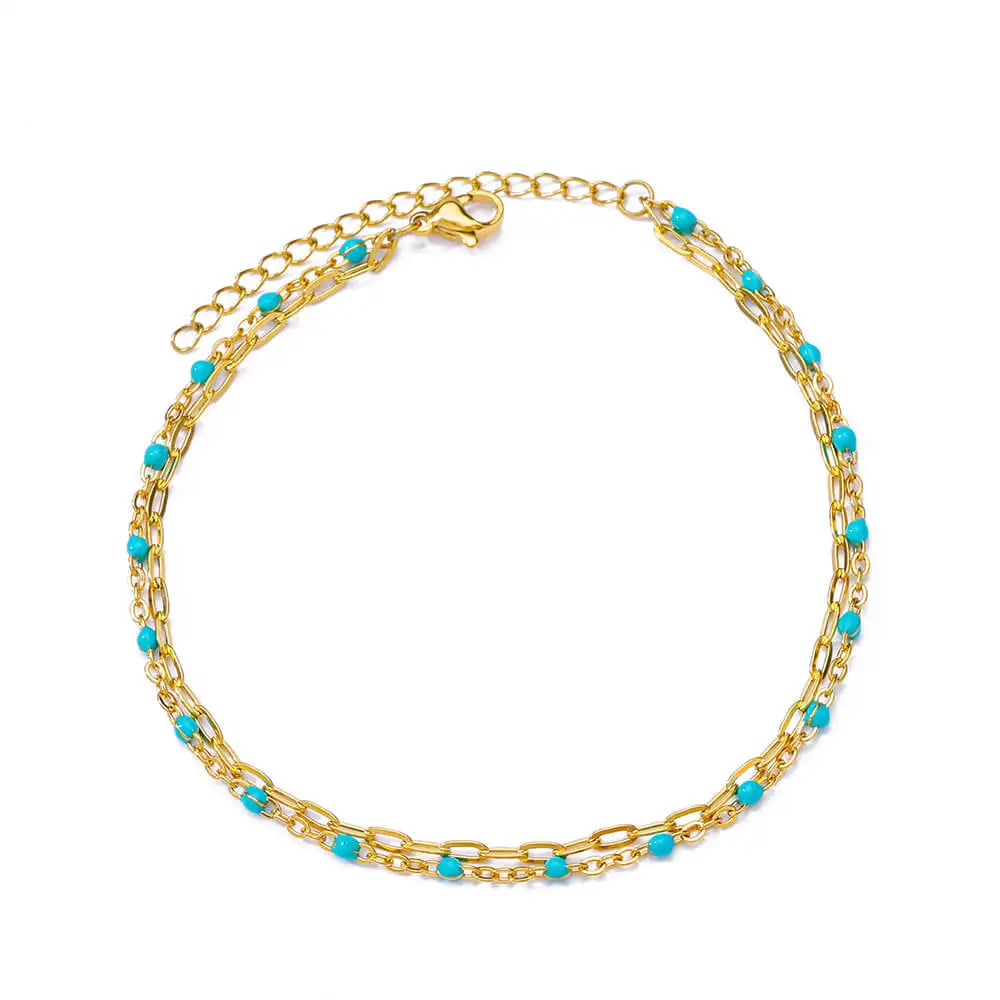 Elegant Zircon Flowers Bracelet - Luxury Gold Steel Jewelry