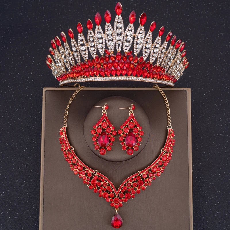 Luxury Crystal Crown & Bridal Jewelry Set