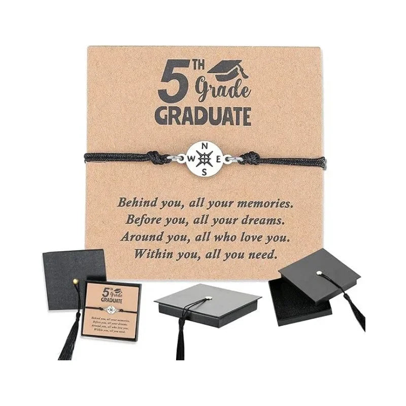 Premium Graduation Gift Set - Doctoral Cap Box & Compass