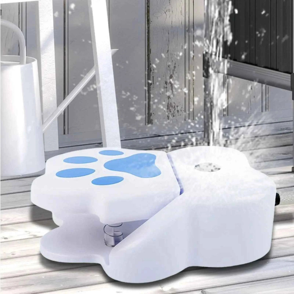 Pet Water Fountain Step on Dog Drinking Fountain Paw Activated Puppy Sprinkler Step on Pet Drinking Dispenser for Outdoor Garden