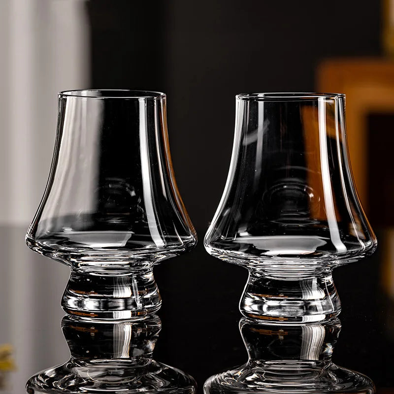 Elegant Whiskey Tasting Glasses - Lead-Free Crystal Set