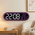 Premium Digital Wall Clock - Multi-functional LED Display