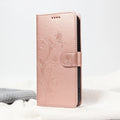 Premium Butterfly Flower Leather Case - Flip Wallet Book Cover