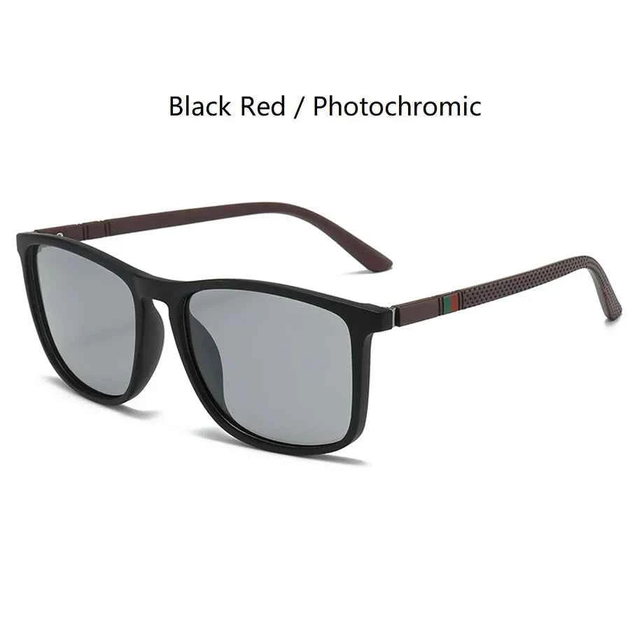 Premium Vintage Square Sunglasses - Photochromic & UV Protected