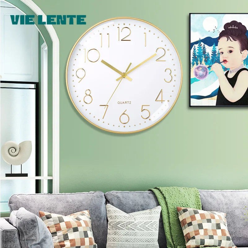 Elegant Silent Wall Clock - Modern Minimalist Design