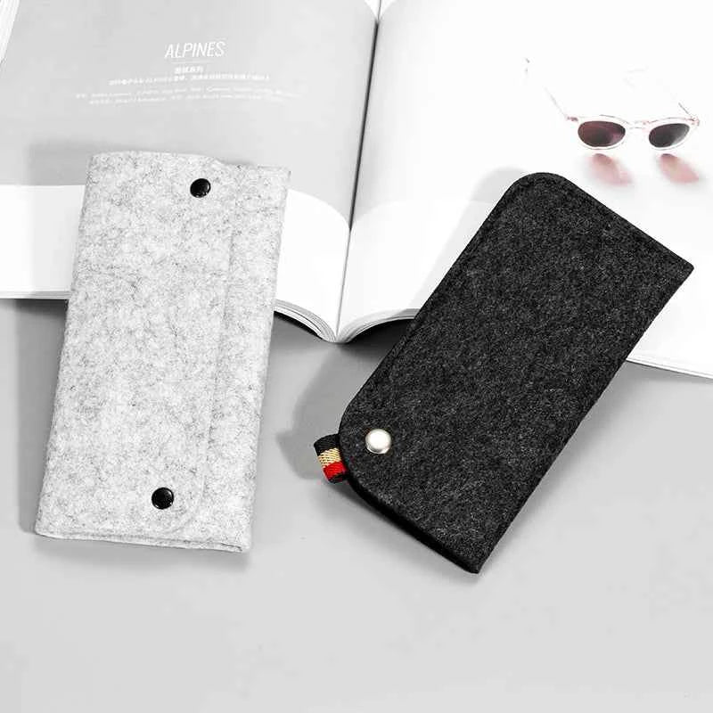 Soft PU Leather Glasses Case - Portable & Dustproof Reading Glasses Bag