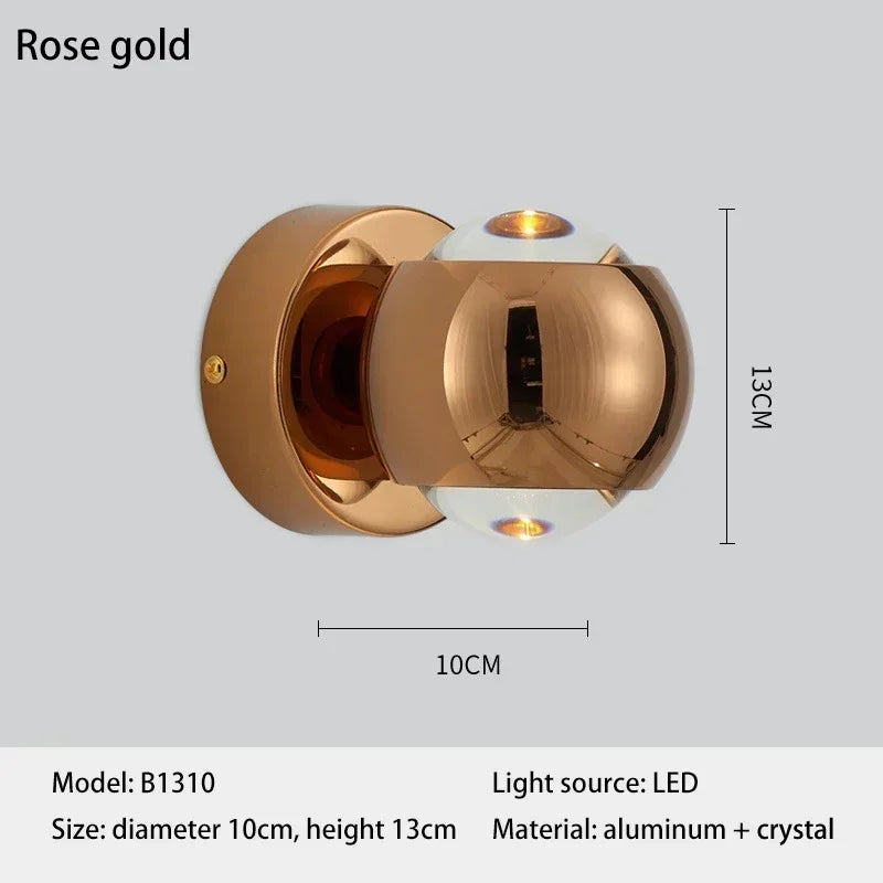 Elegant Glass Wall Sconce - Modern Art Lighting