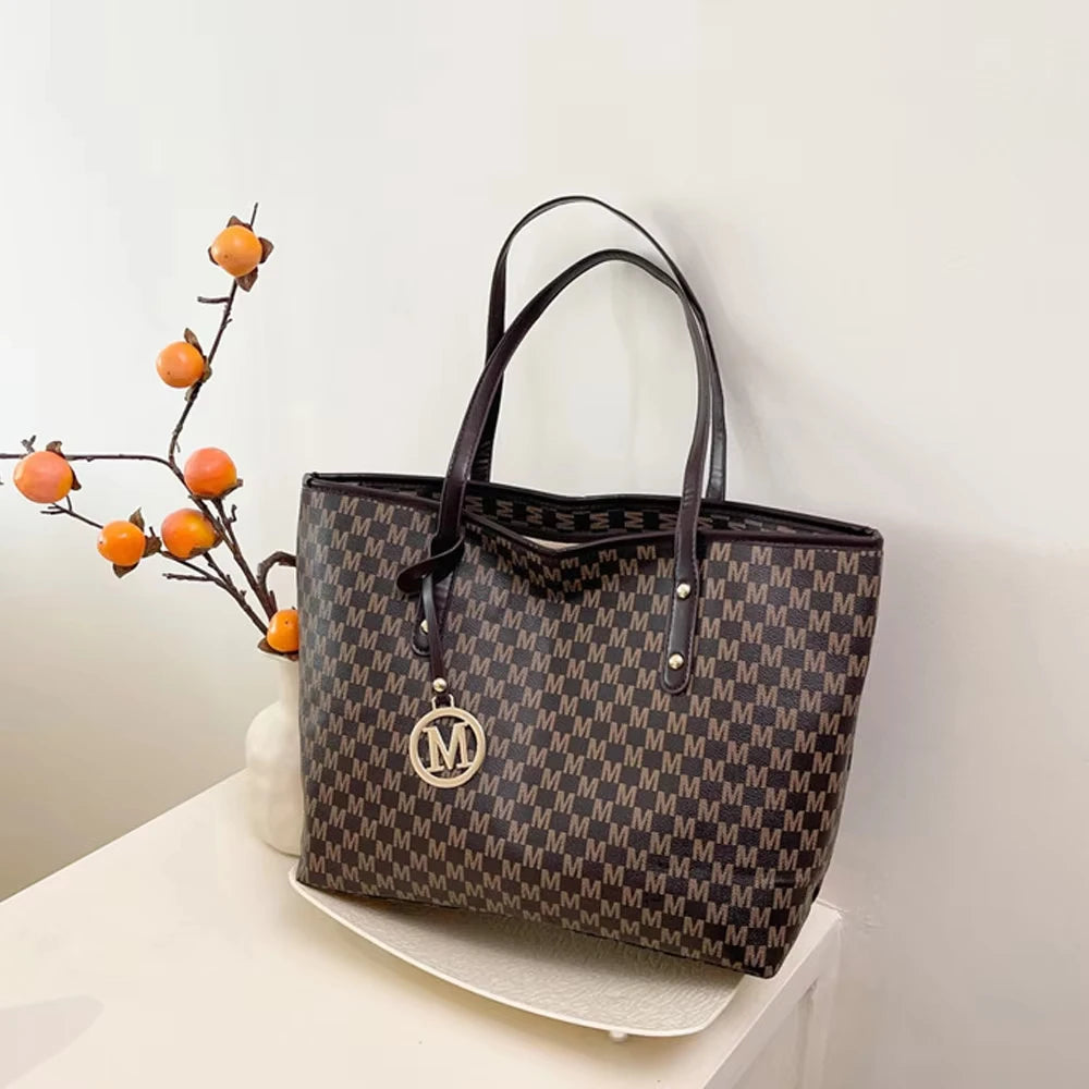 Elegant Vintage Tote Bag - Large Capacity Fashion Handbag
