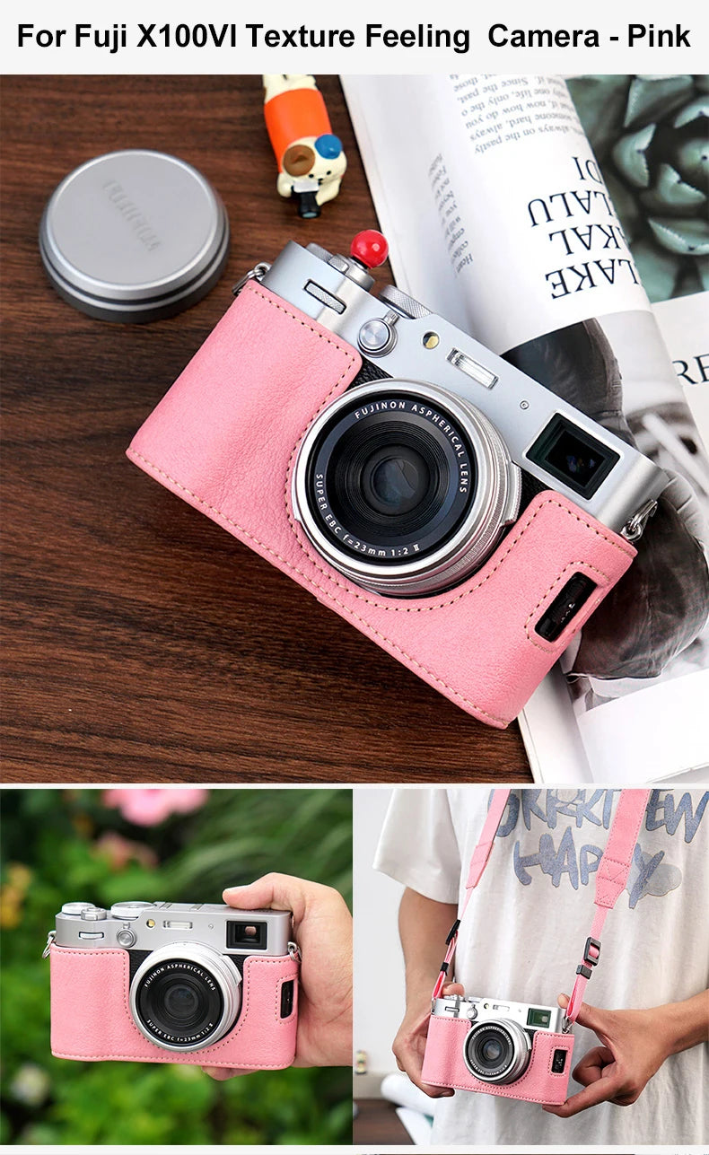 Premium Fujifilm X100VI Half Case with Strap