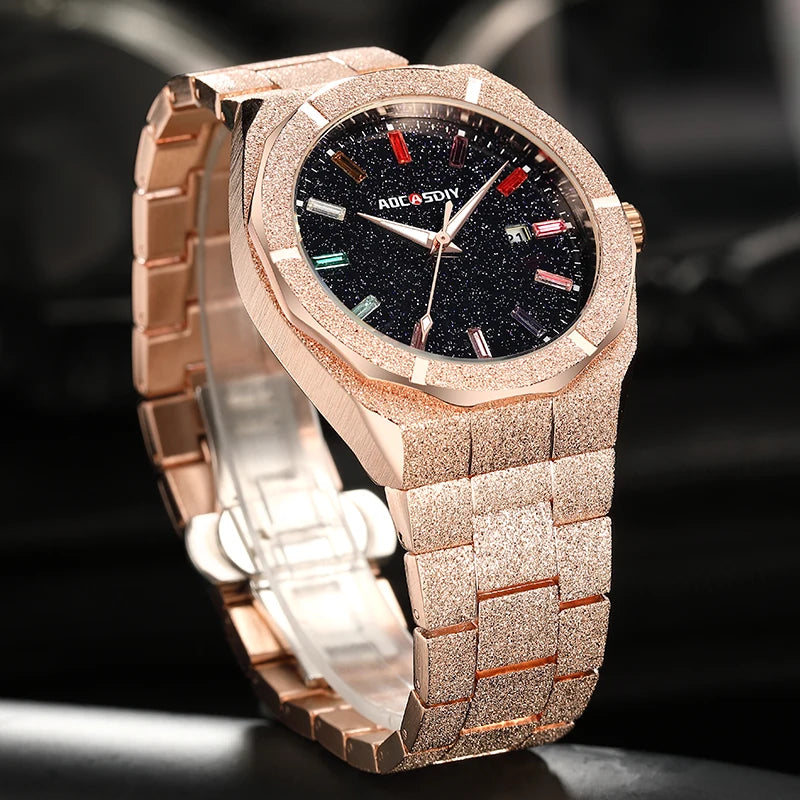 Elegant Men's Quartz Business Watch - Auto Date & Luminous
