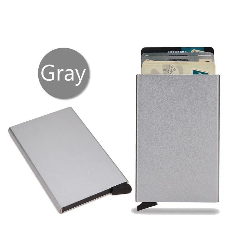 Minimalist Metal Card Holder - RFID Blocking Luxury Wallet