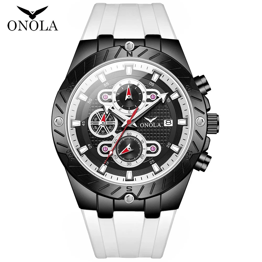 Premium Men's Sports Quartz Watch - Luminous & Waterproof